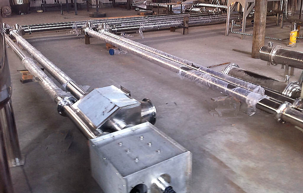 Z type pipe chain conveyor