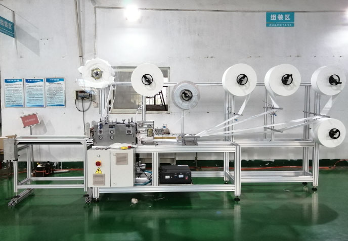 Semi-automatic built-in nose bridge mask printer